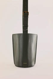 Borsa a secchiello in pelle