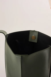 Borsa a secchiello in pelle