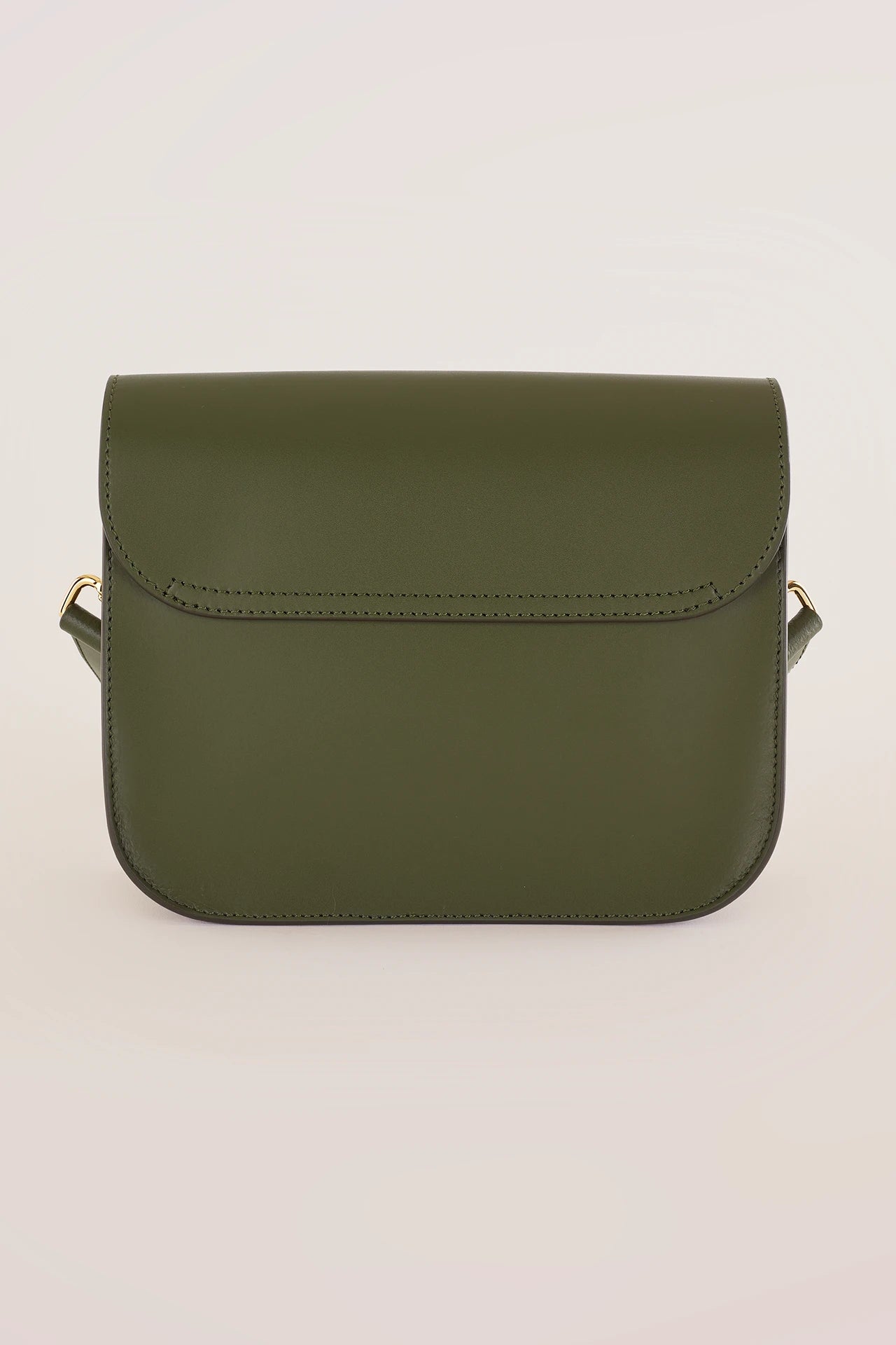 Rectangular shoulder bag with push-lock fastening
