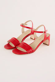 Sandals with leather straps 5 cm