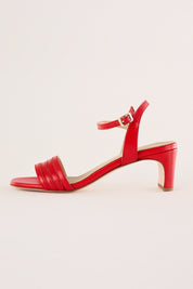 Sandals with leather straps 5 cm