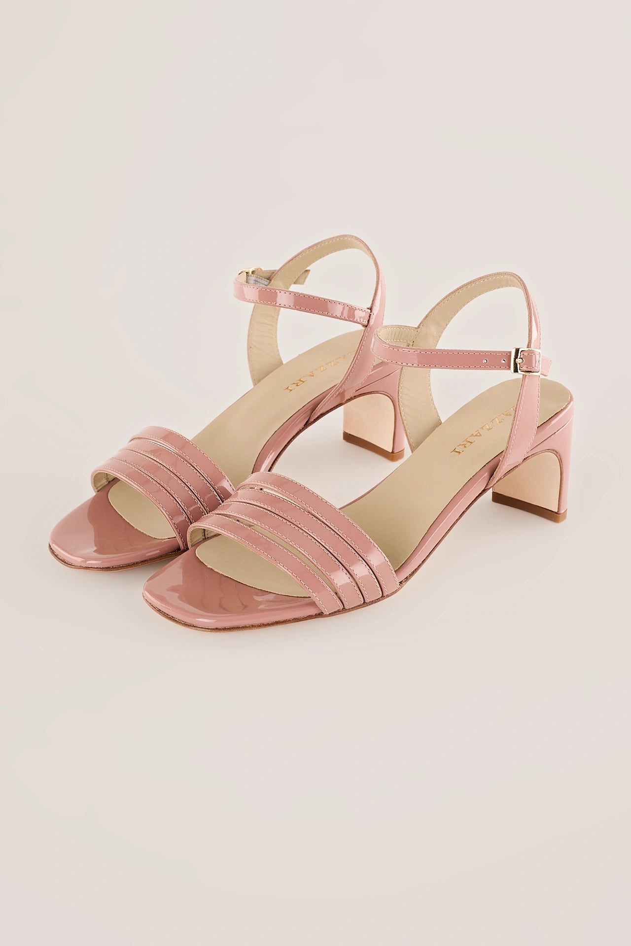 Sandals with leather straps 5 cm
