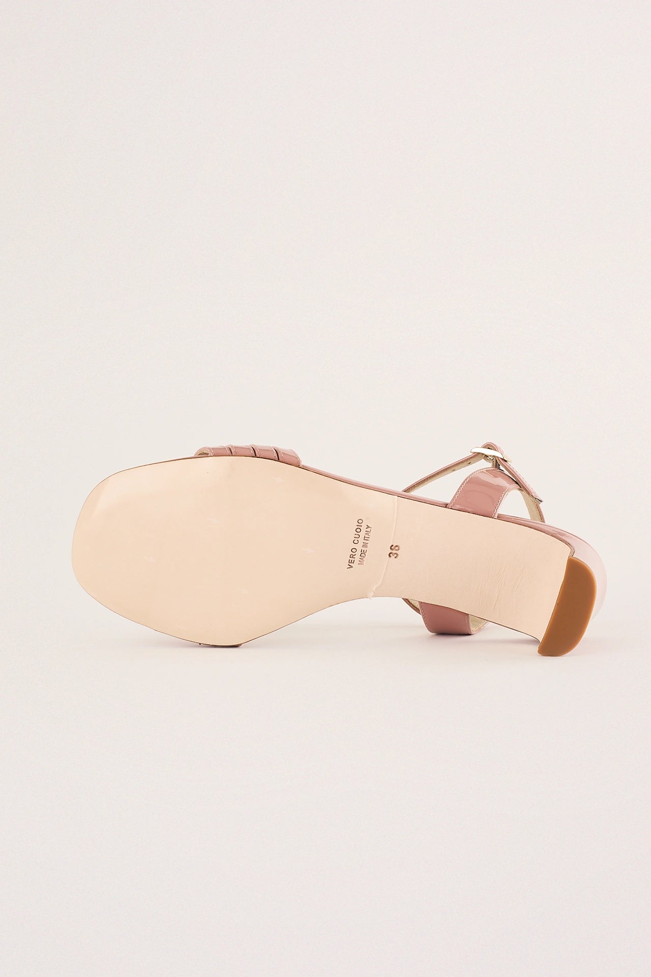 Sandals with leather straps 5 cm