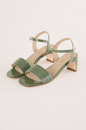Sandals with leather straps 5 cm