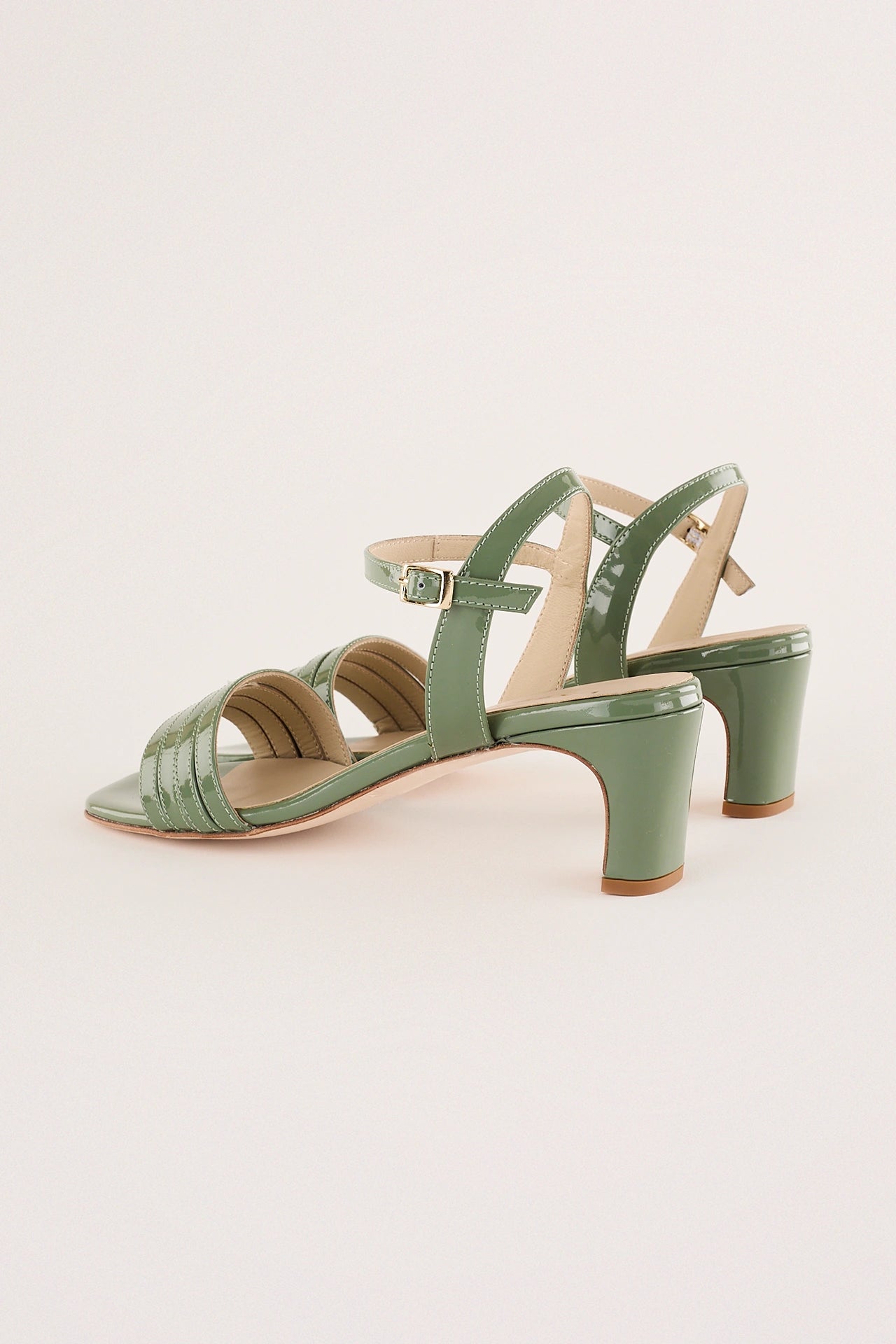 Sandals with leather straps 5 cm