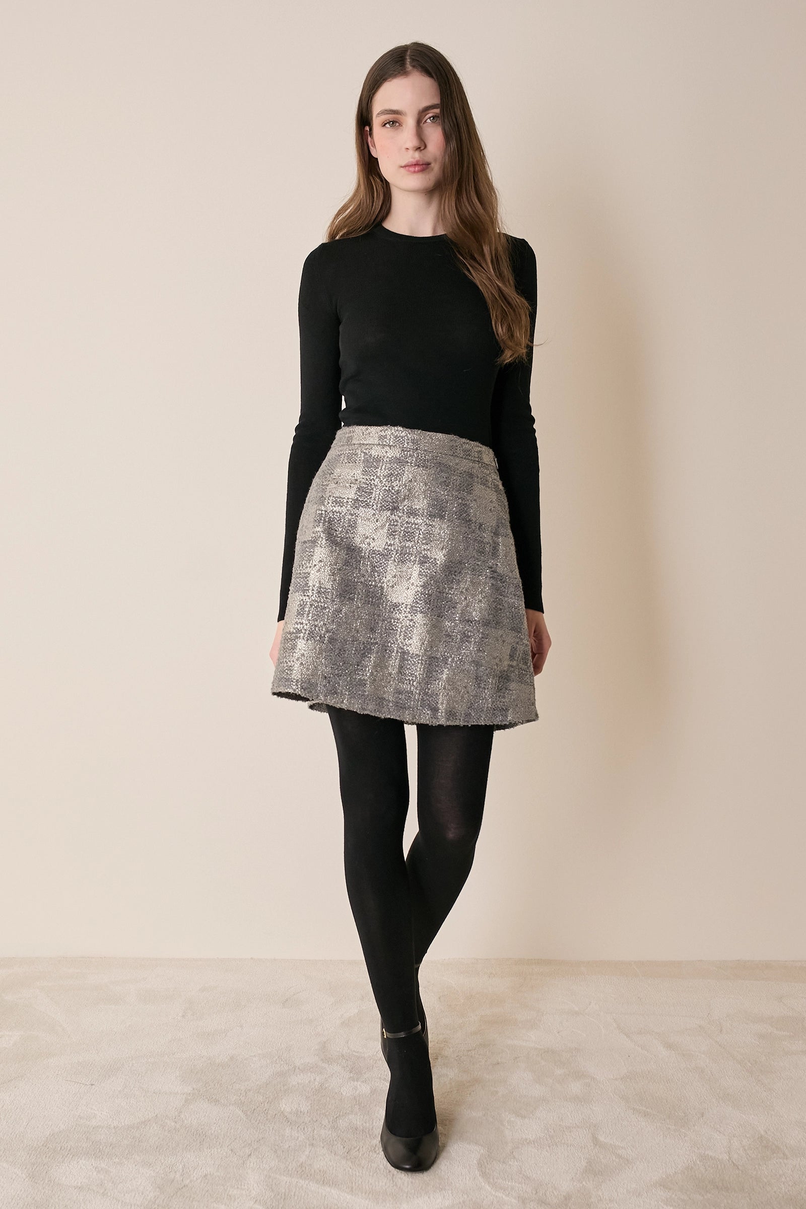 Maglia girocollo in lana merino extrafine