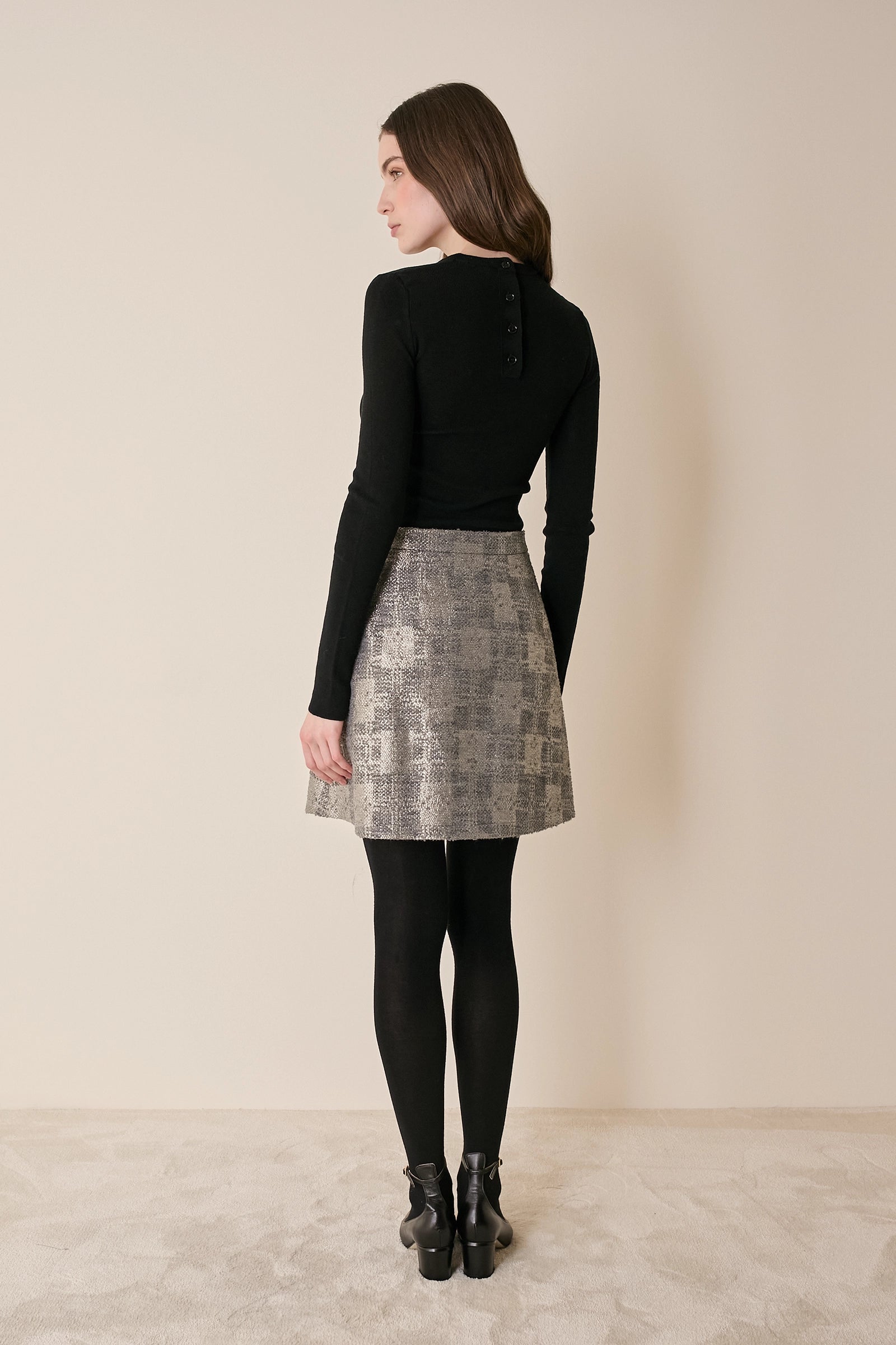 Maglia girocollo in lana merino extrafine