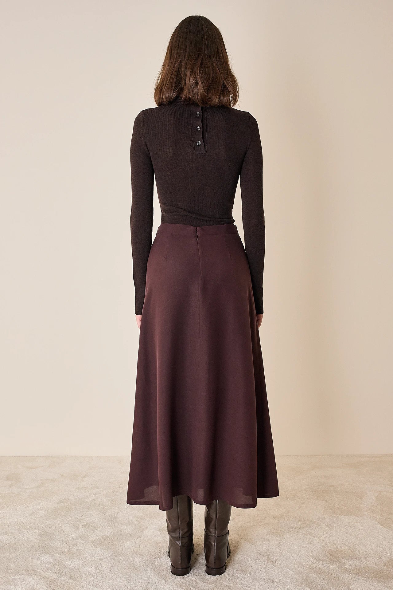 Maglia girocollo in lana merino extrafine