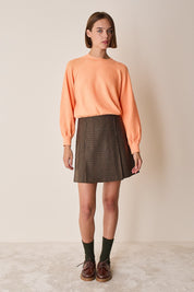 Maglia girocollo con maniche raglan