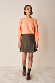 Maglia girocollo con maniche raglan