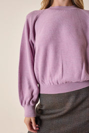 Maglia girocollo con maniche raglan