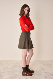 Polo in lana, seta e cashmere