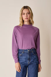 Maglia con collo alto in lana merino