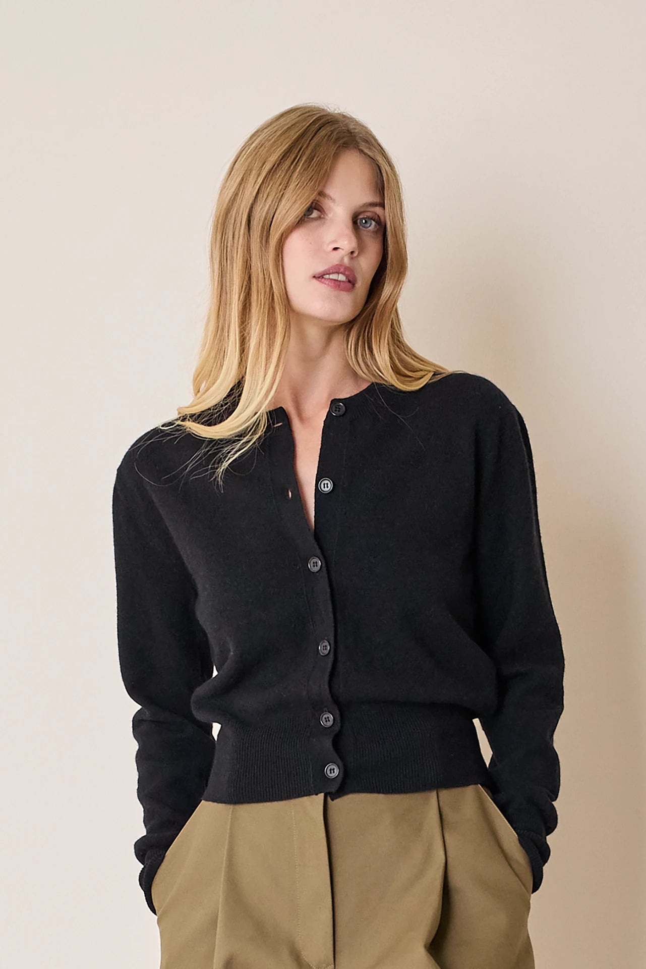 Wool and cashmere cardigan