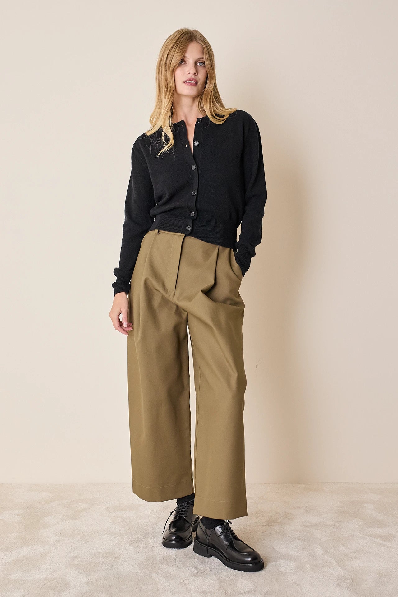 Wool and cashmere cardigan