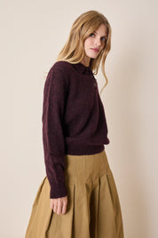 Piura alpaca polo sweater