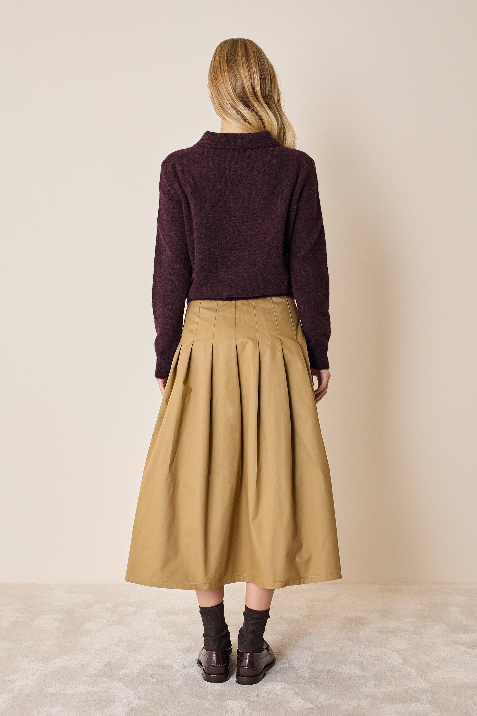 Piura alpaca polo sweater