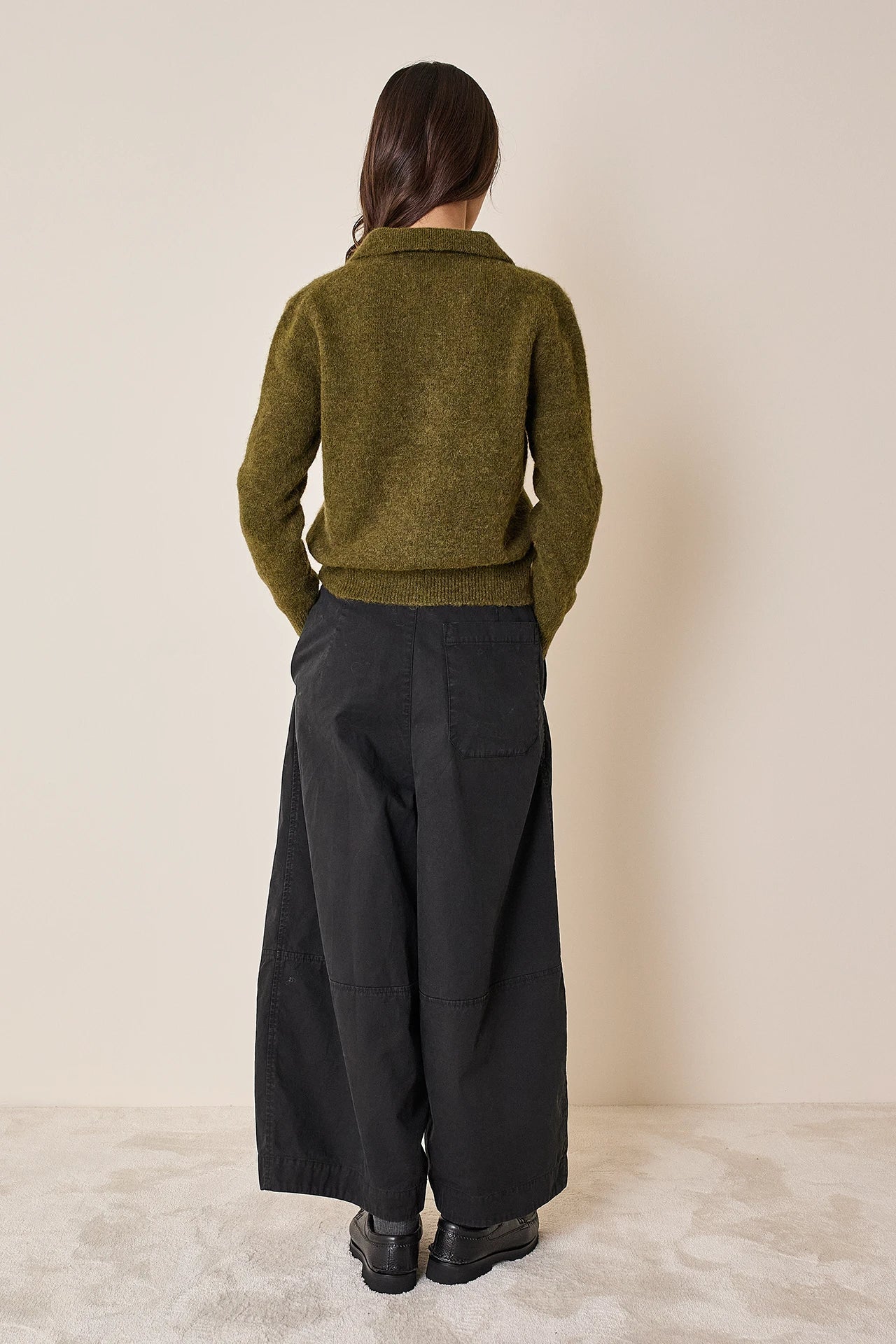 Piura alpaca polo sweater