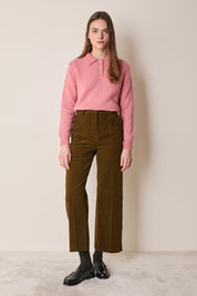 Piura alpaca polo sweater