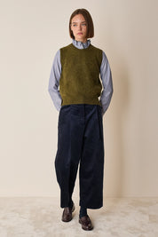 Gilet morbido in alpaca e merino