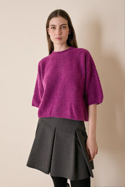 Maglia a mezze maniche in alpaca Piura