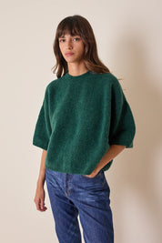 Maglia a mezze maniche in alpaca Piura