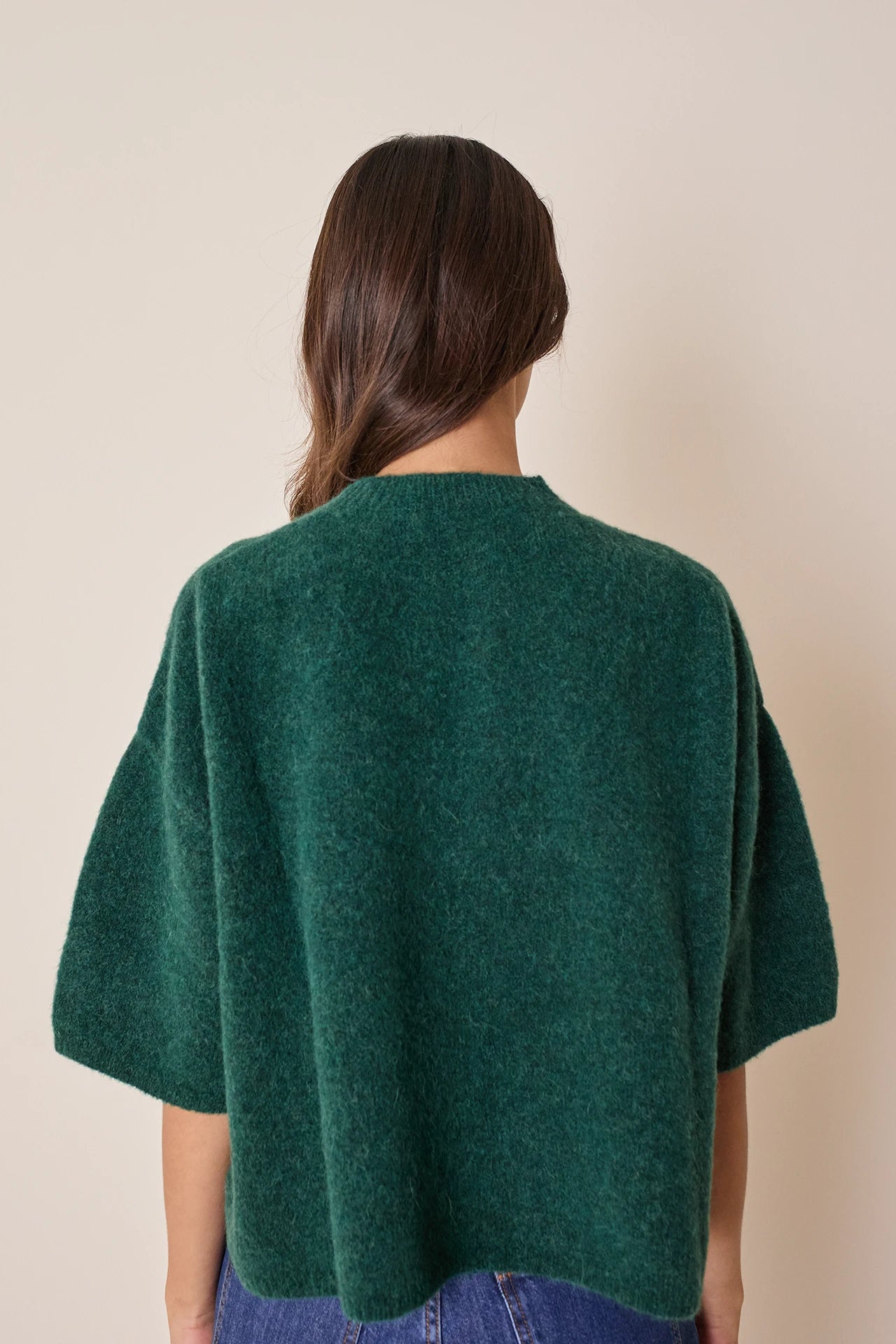 Maglia a mezze maniche in alpaca Piura