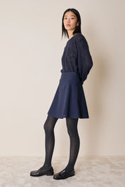 Mohair and baby alpaca crew neck sweater