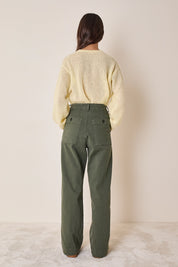 Maglia girocollo in mohair e baby alpaca