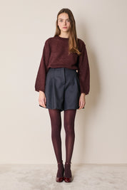 Mohair and baby alpaca crew neck sweater