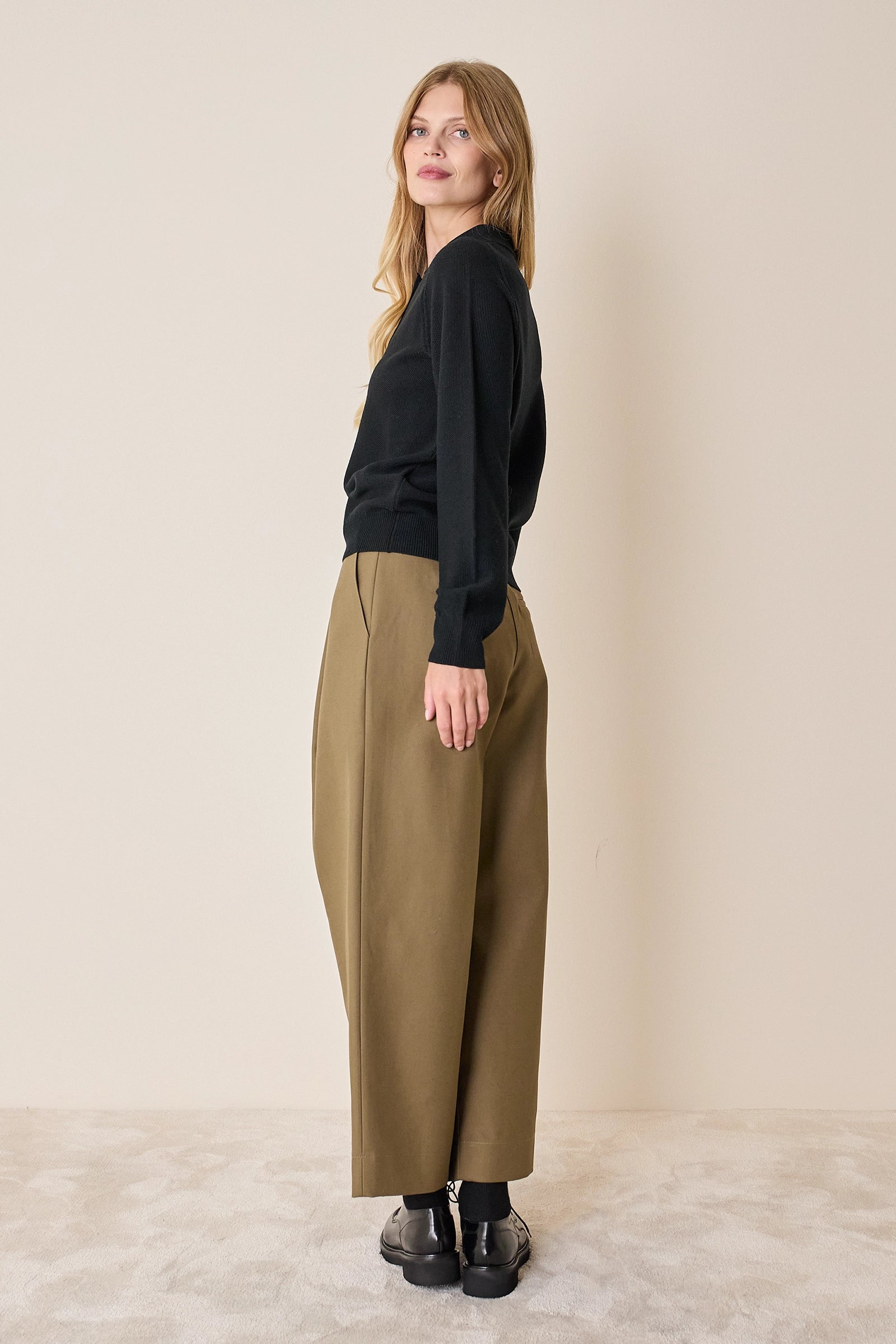 Polo in lana vergine merino extra fine