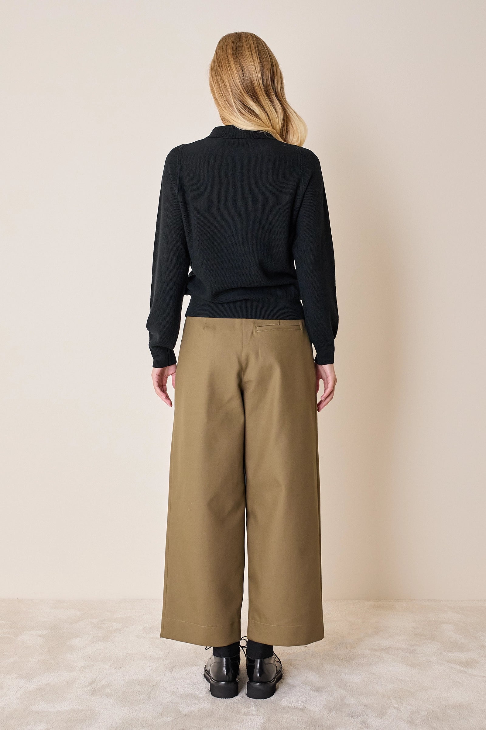 Polo in lana vergine merino extra fine