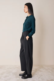 Polo in lana vergine merino extra fine