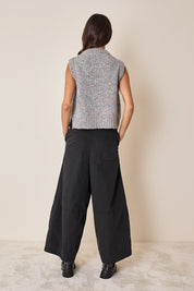 Gilet in filato mélange