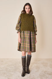 Gilet in filato mélange
