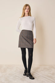 Textured wool crewneck