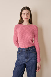 Textured wool crewneck