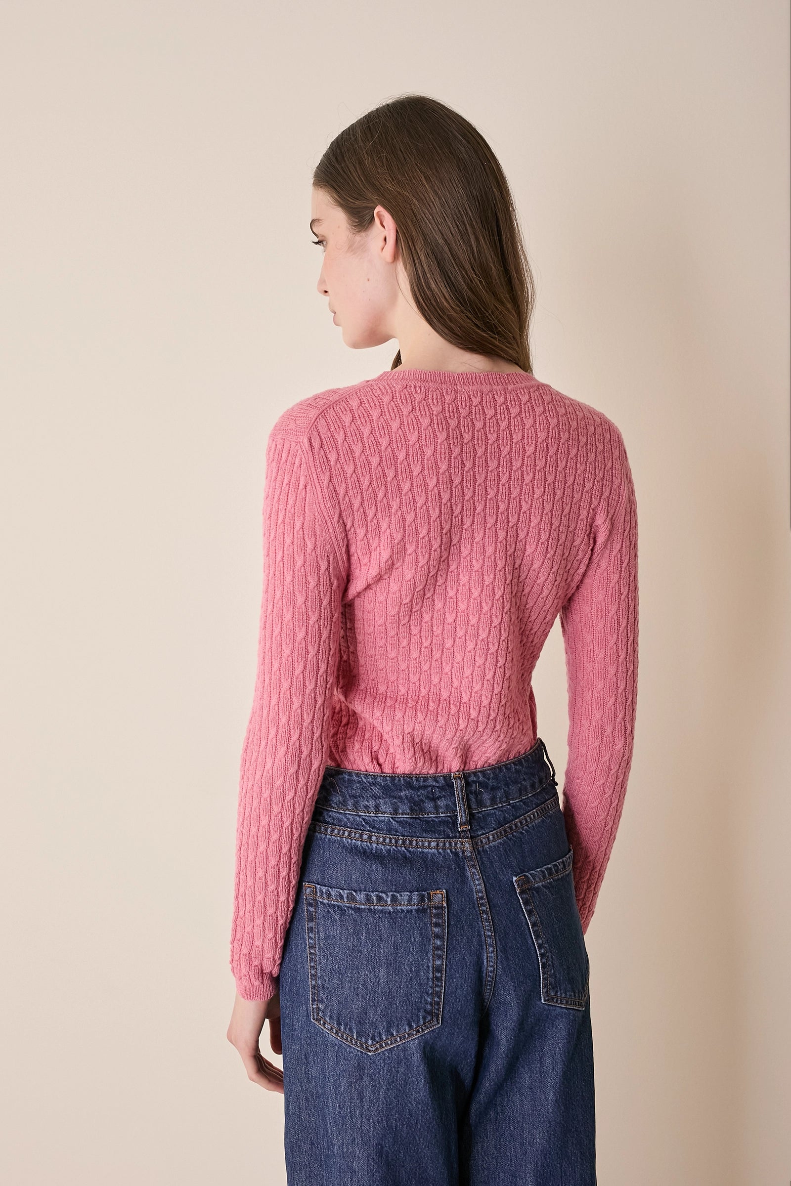 Textured wool crewneck