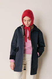 Balaclava in mohair con fiocco