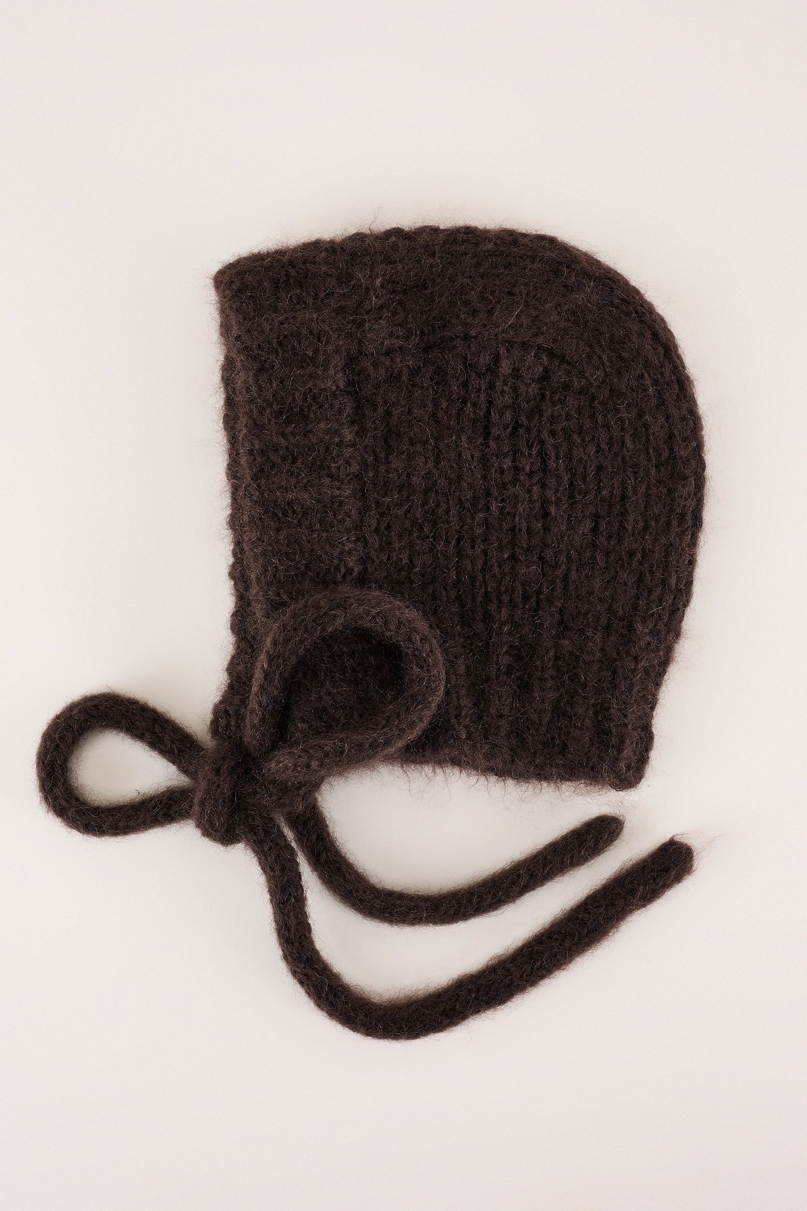 Balaclava in mohair con fiocco