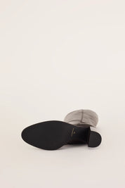 Stivali in pelle con tacco 8 cm