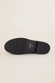 Scarpe stringate con suola alta in gomma
