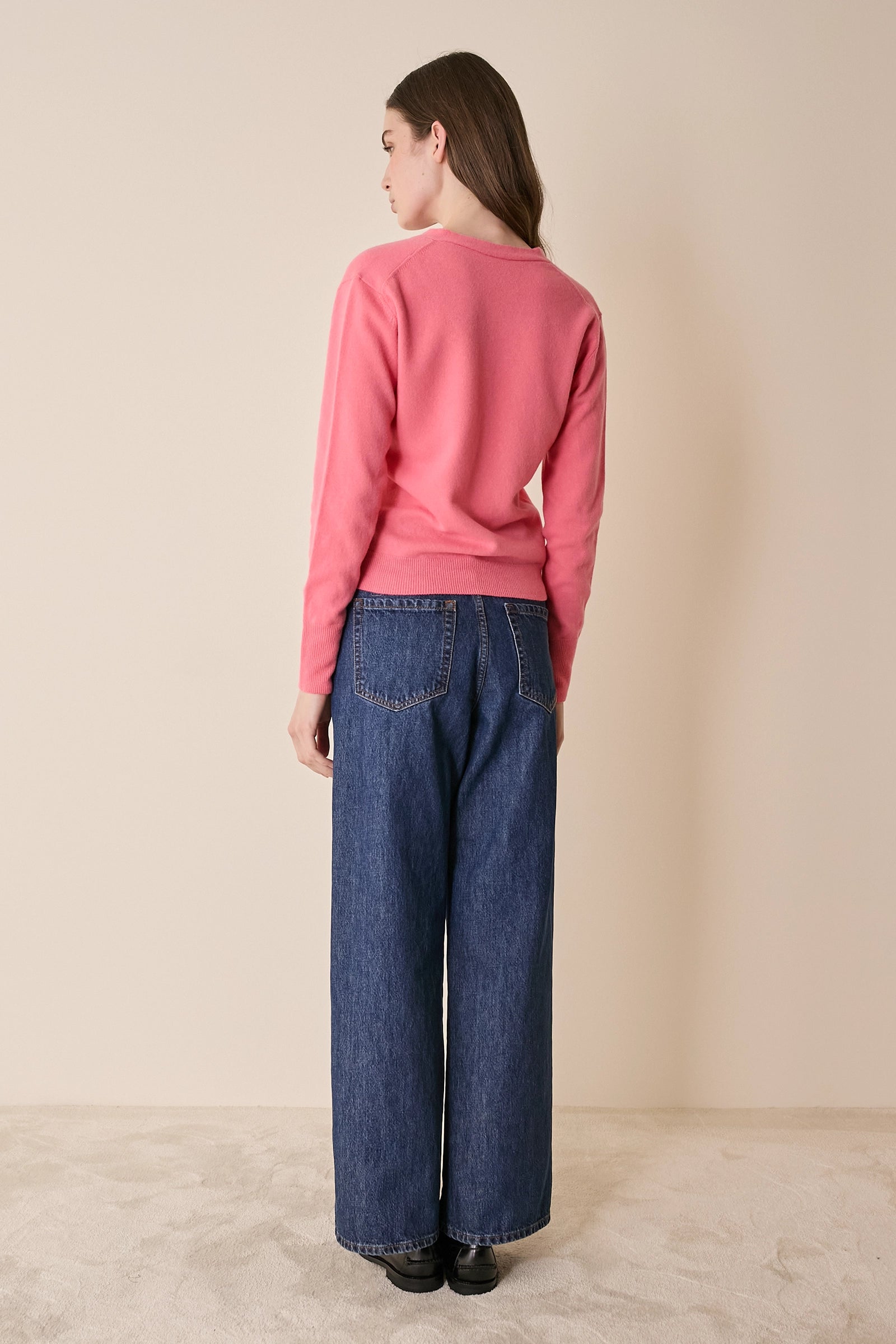 Cardigan sottile con scollo a V