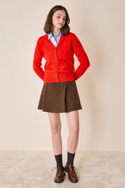 Cardigan sottile con scollo a V