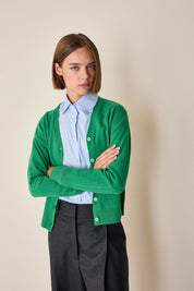 Cardigan sottile con scollo a V