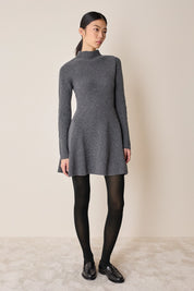 Knitted ribbed dress