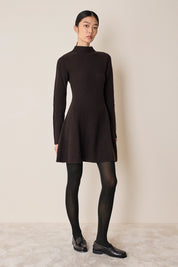 Knitted ribbed dress