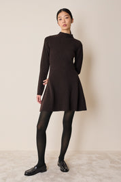 Knitted ribbed dress