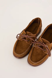 Suede deck shoes – Bianco