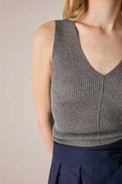 Canottiera in maglia di cotone